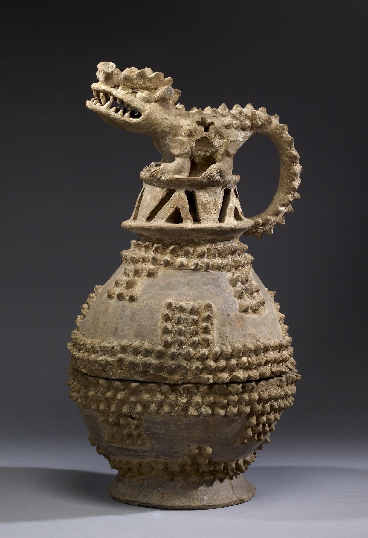 Costa Rican - Crocodile Effigy Incense Burner - Walters 20092045 - View A