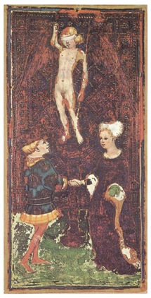 Visconti-Sforza tarot deck. lovers